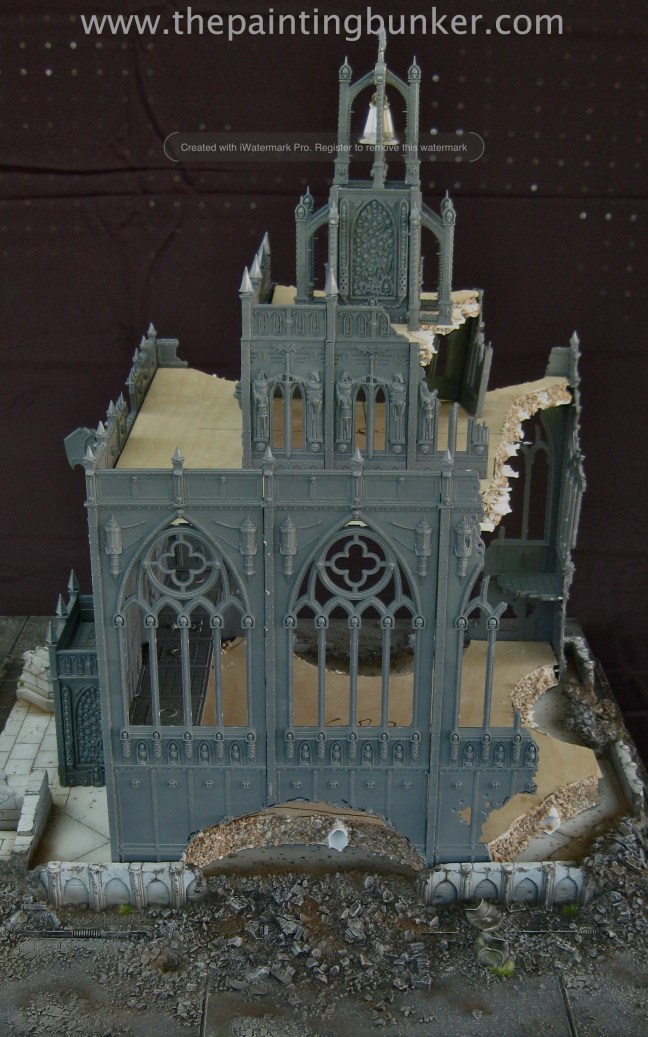 Forge World Realm of Battle Cityscape Shattered Plaza Cathedral 2 via www.thepaintingbunker.com