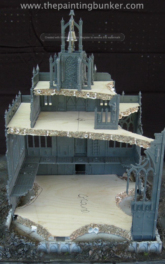 Forge World Realm of Battle Cityscape Shattered Plaza Cathedral 3 via www.thepaintingbunker.com