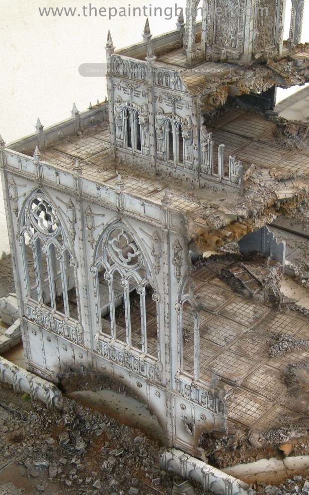 Forge World Realm of Battle Cityscape Shattered Plaza Cathedral Finished 7 via www.thepaintingbunker.com