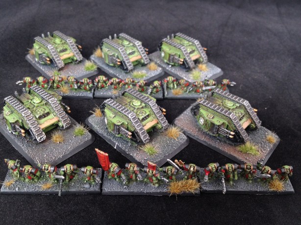 Salamander Land Raider Armoured Proteus with Terminators